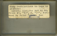 Screen to Printer Dump (Tape Case)